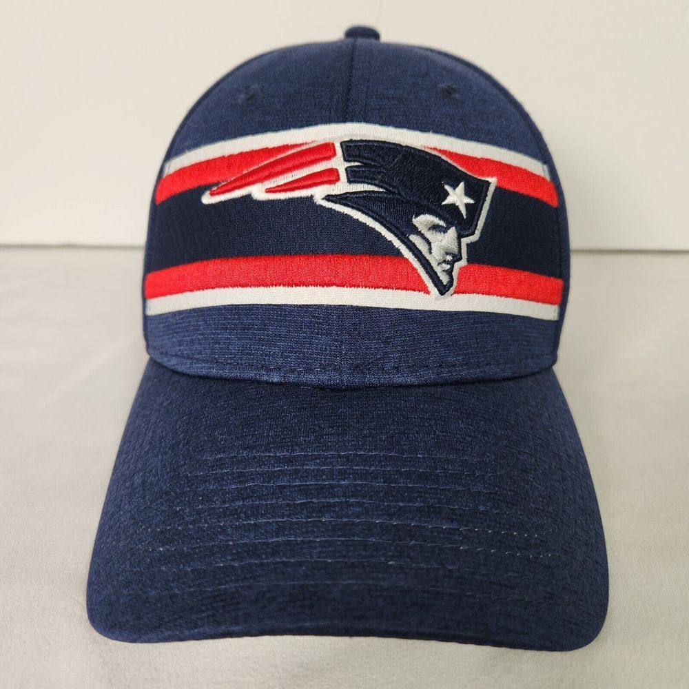 New‎ England Patriots New Era Hat Cap Adult M/L Fitted Blue 39Thirty Super Bowl